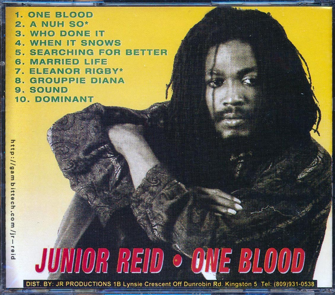 Jr. Reid - One Blood Music CD