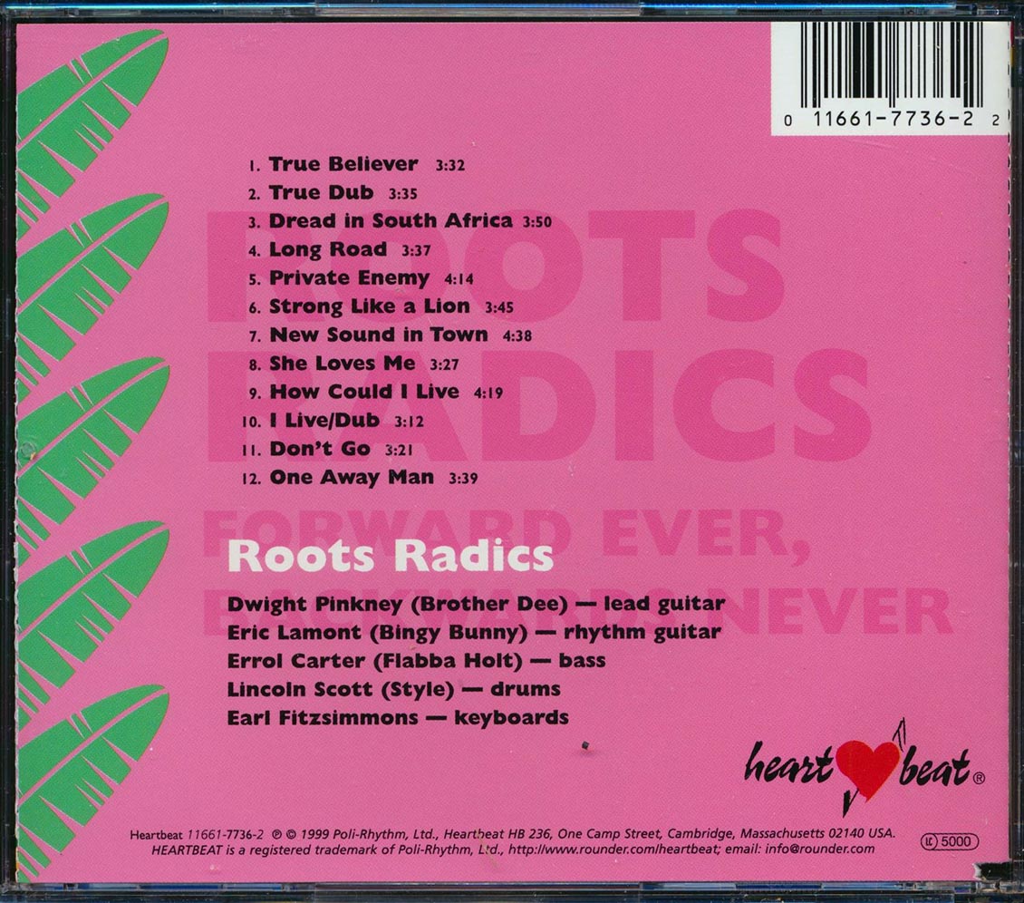 The Roots Radics Forward Ever Backwards Never marked/ltd stock Music CD