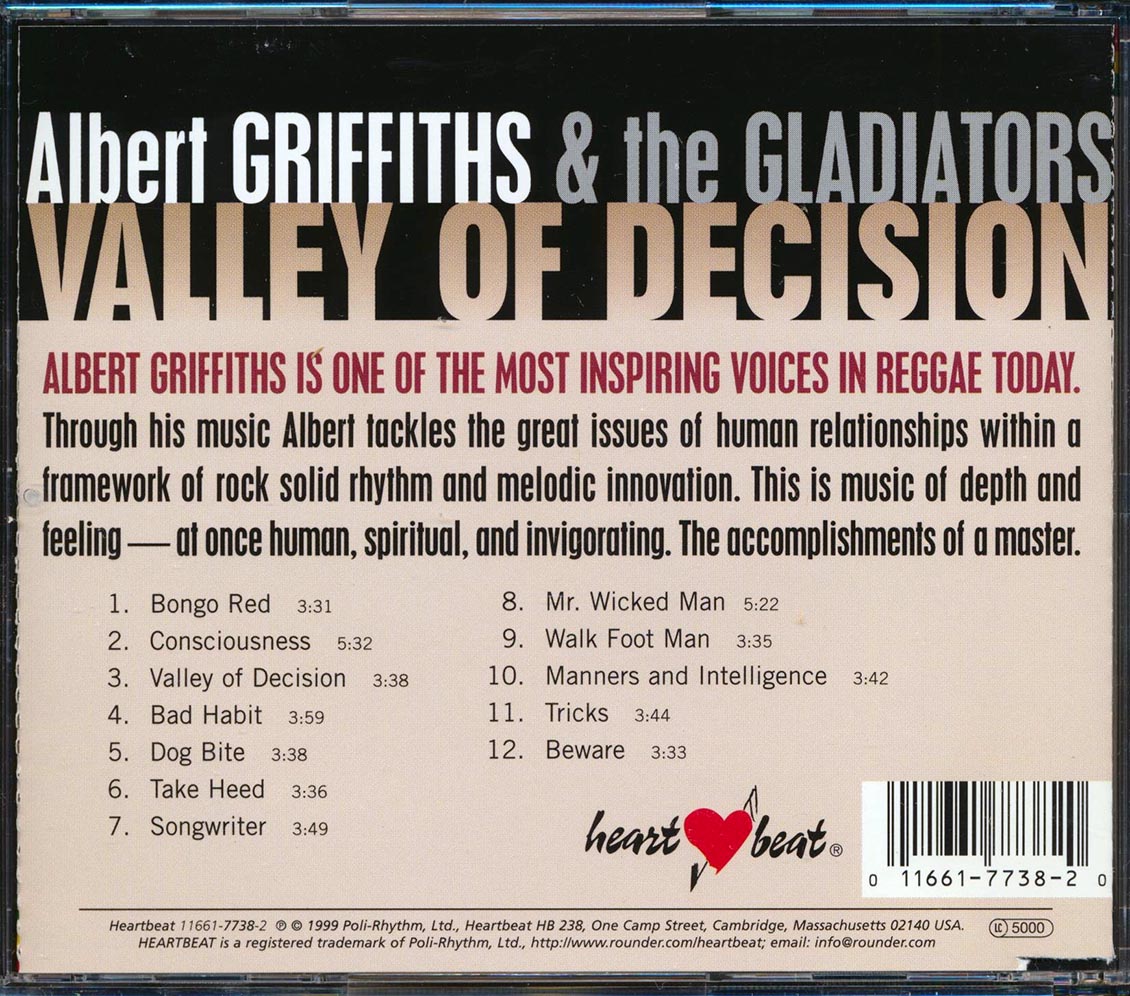 The Gladiators - Valley Of Decision (marked/ltd stock) Music CD