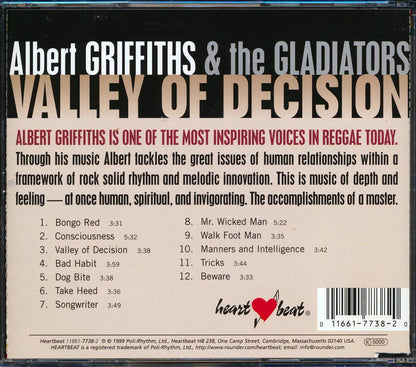 The Gladiators - Valley Of Decision (marked/ltd stock) Music CD