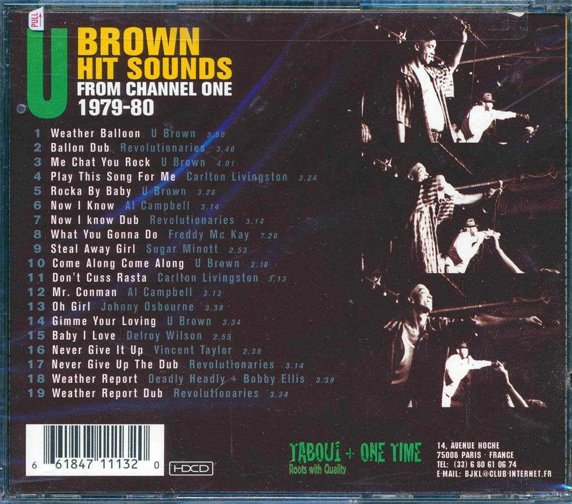 Carlton Livingston, U Brown, The Revolutionaries, Johnny Osbourne, Etc. - U Brown Hit Sounds From Channel One Music CD