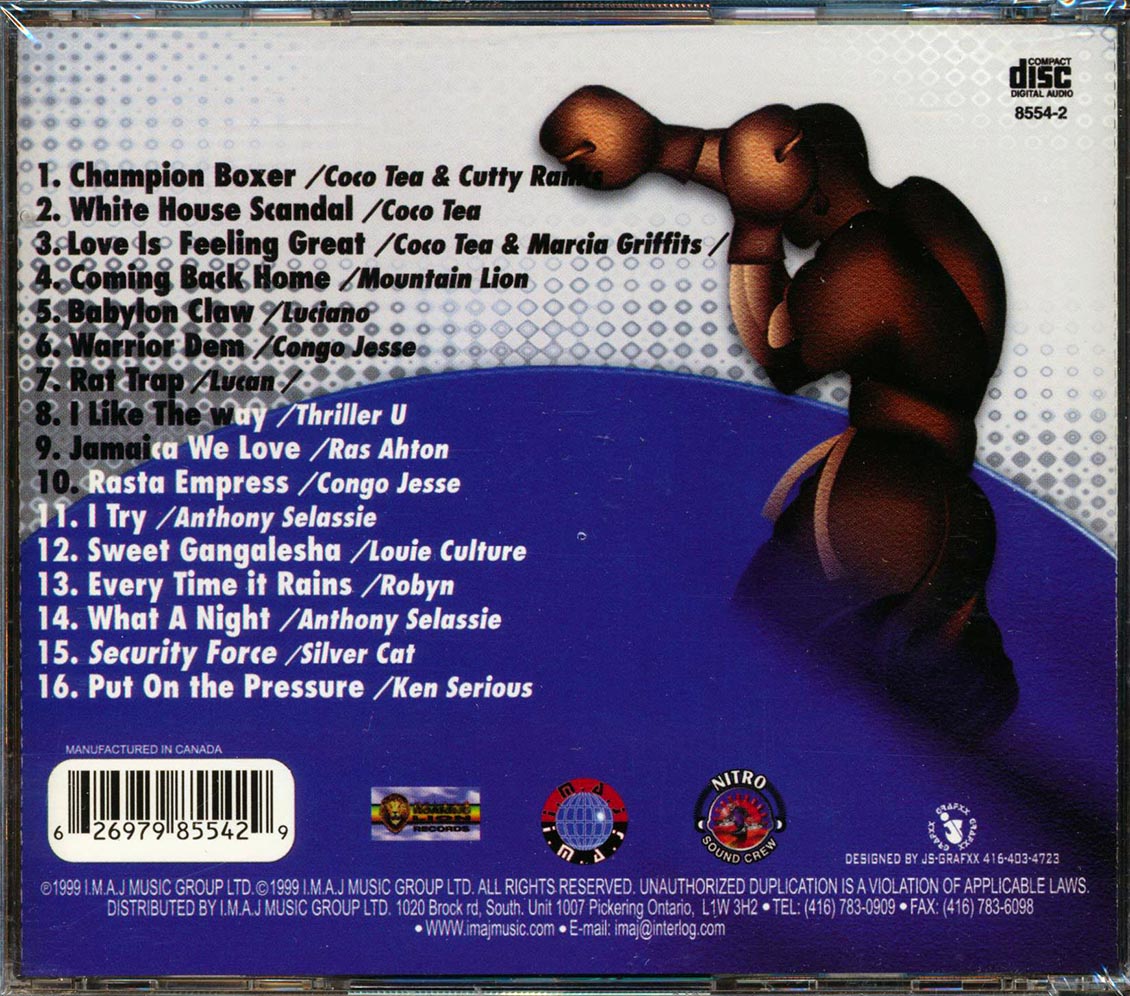 Luciano, Cocoa Tea, Congo Jesse, Cutty Ranks, Etc. - Champions In Action Music CD