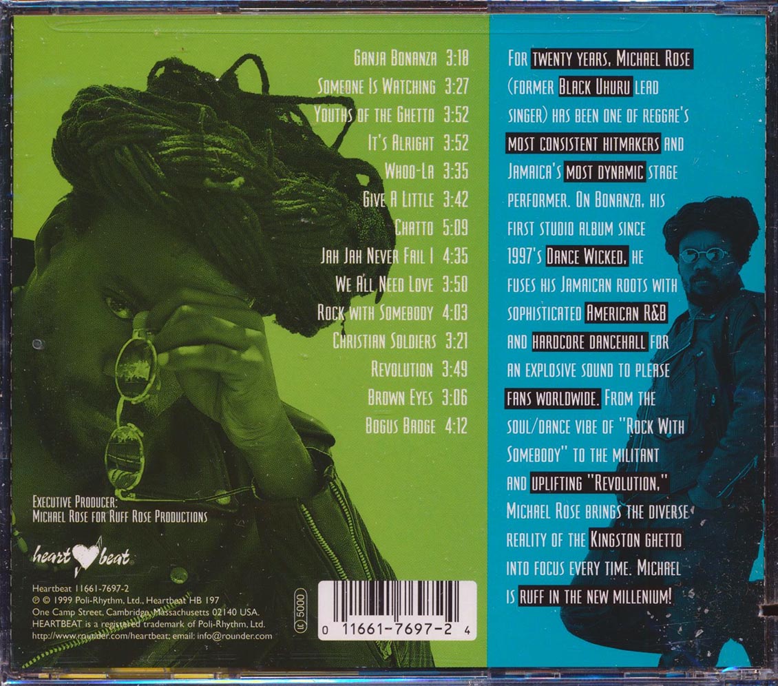 Michael Rose - Bonanza (marked/ltd stock) Music CD