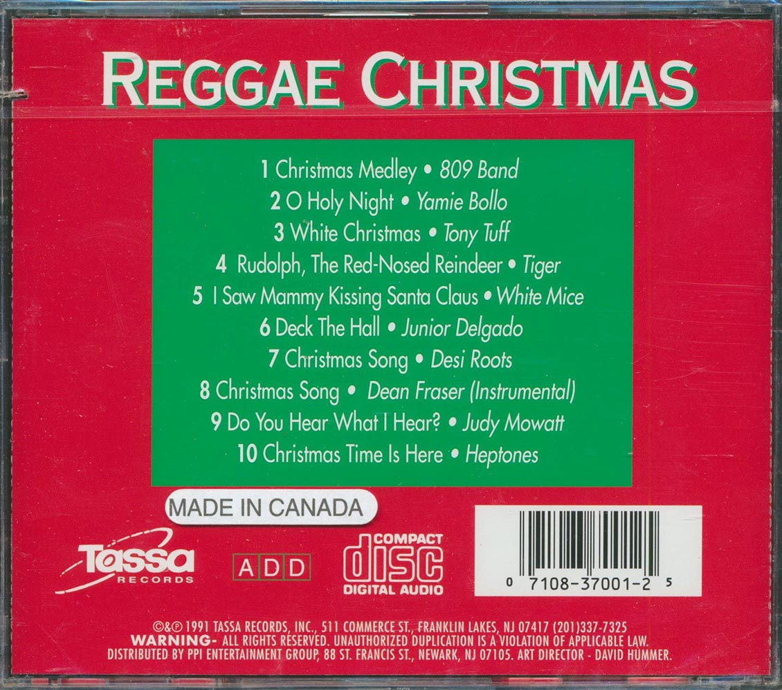 Yami Bolo, White Mice, Tiger, Tony Tuff, Etc. - Reggae Christmas (marked/ltd stock) Music CD