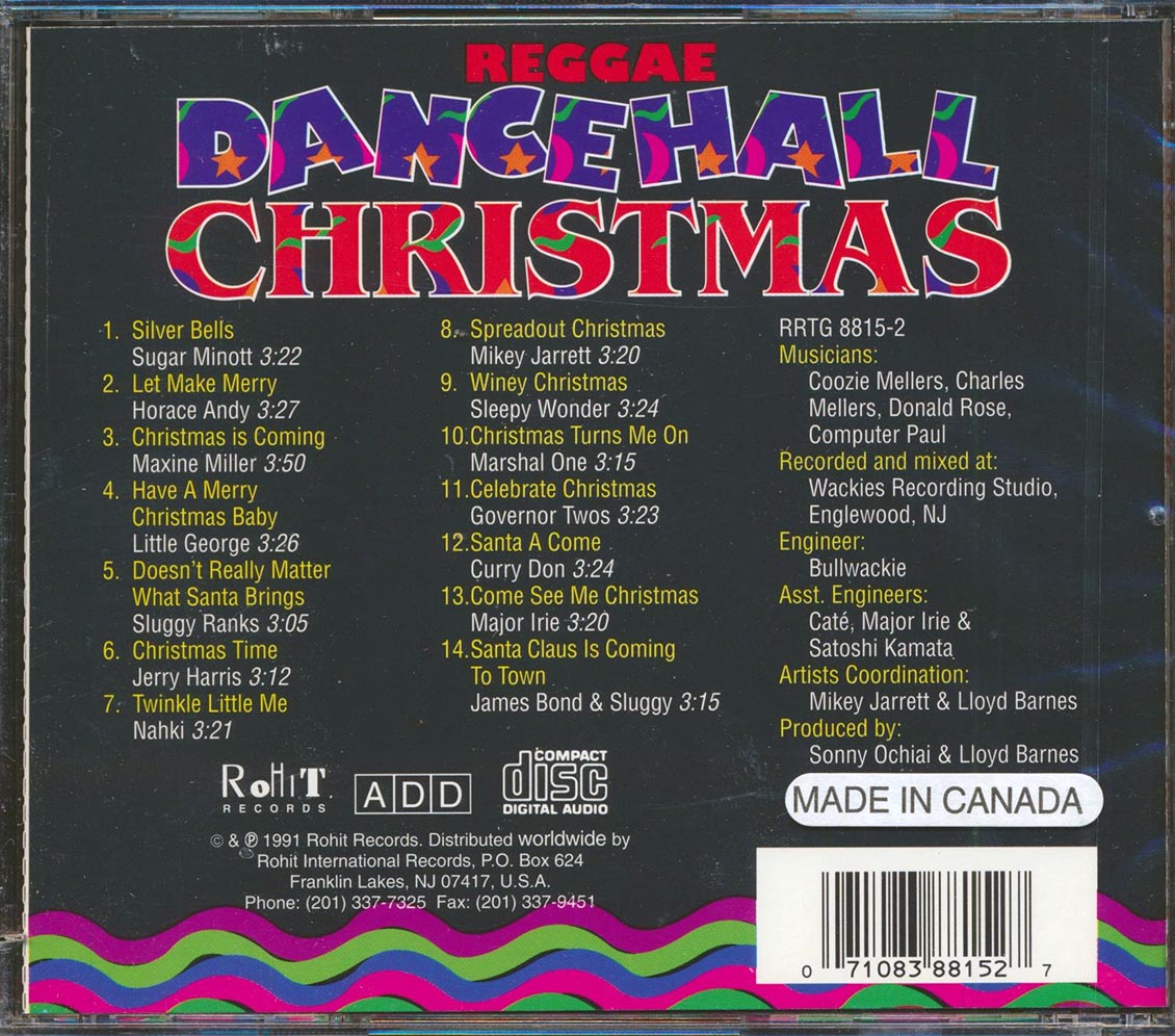 Horace Andy, Sugar Minott, Sluggy, James Bond, Etc. - Dancehall Christmas (marked/ltd stock) Music CD