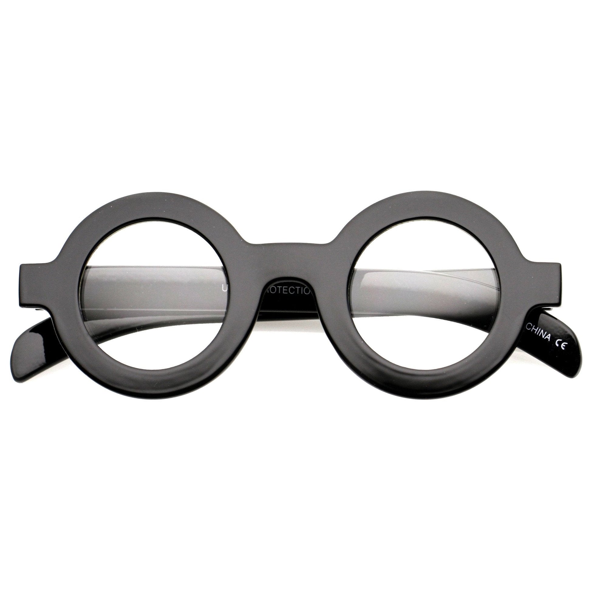 Bold Retro Thick Frame Clear Lens Glasses C074