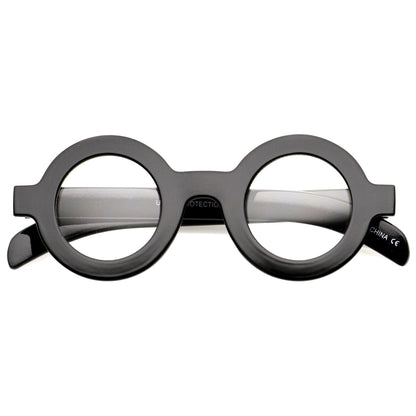 Bold Retro Thick Frame Clear Lens Glasses C074
