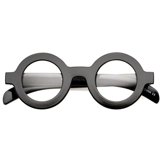 Bold Retro Thick Frame Clear Lens Glasses C074