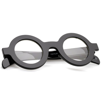 Bold Retro Thick Frame Clear Lens Glasses C074