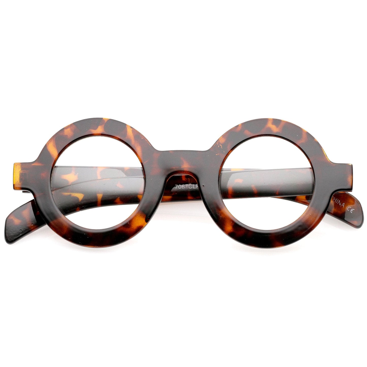 Bold Retro Thick Frame Clear Lens Glasses C074