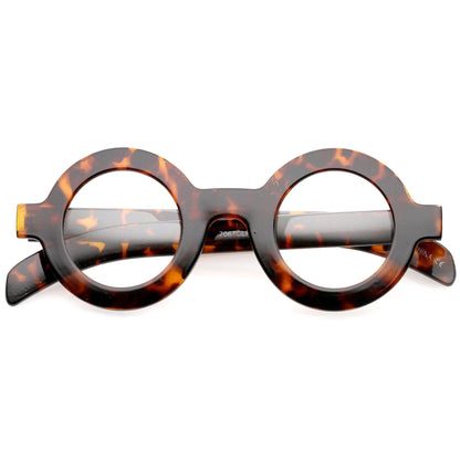 Bold Retro Thick Frame Clear Lens Glasses C074