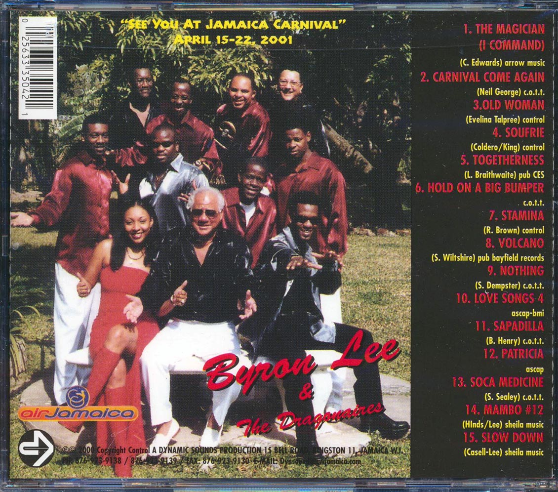 Byron Lee & The Dragonaires - Soca Thriller Music CD