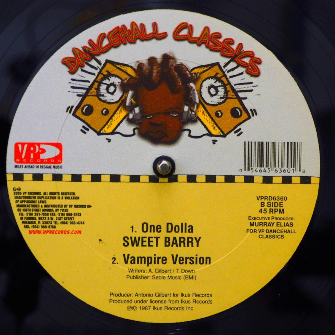 Sancho - Chase Vampire  /  Sweet Barry - One Dolla; Vampire Version (rhythm: "Chase Vampire/Me A De Cooker") 12" Vinyl Record