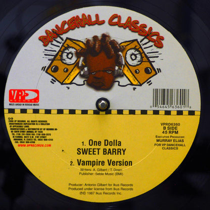 Sancho - Chase Vampire  /  Sweet Barry - One Dolla; Vampire Version (rhythm: "Chase Vampire/Me A De Cooker") 12" Vinyl Record