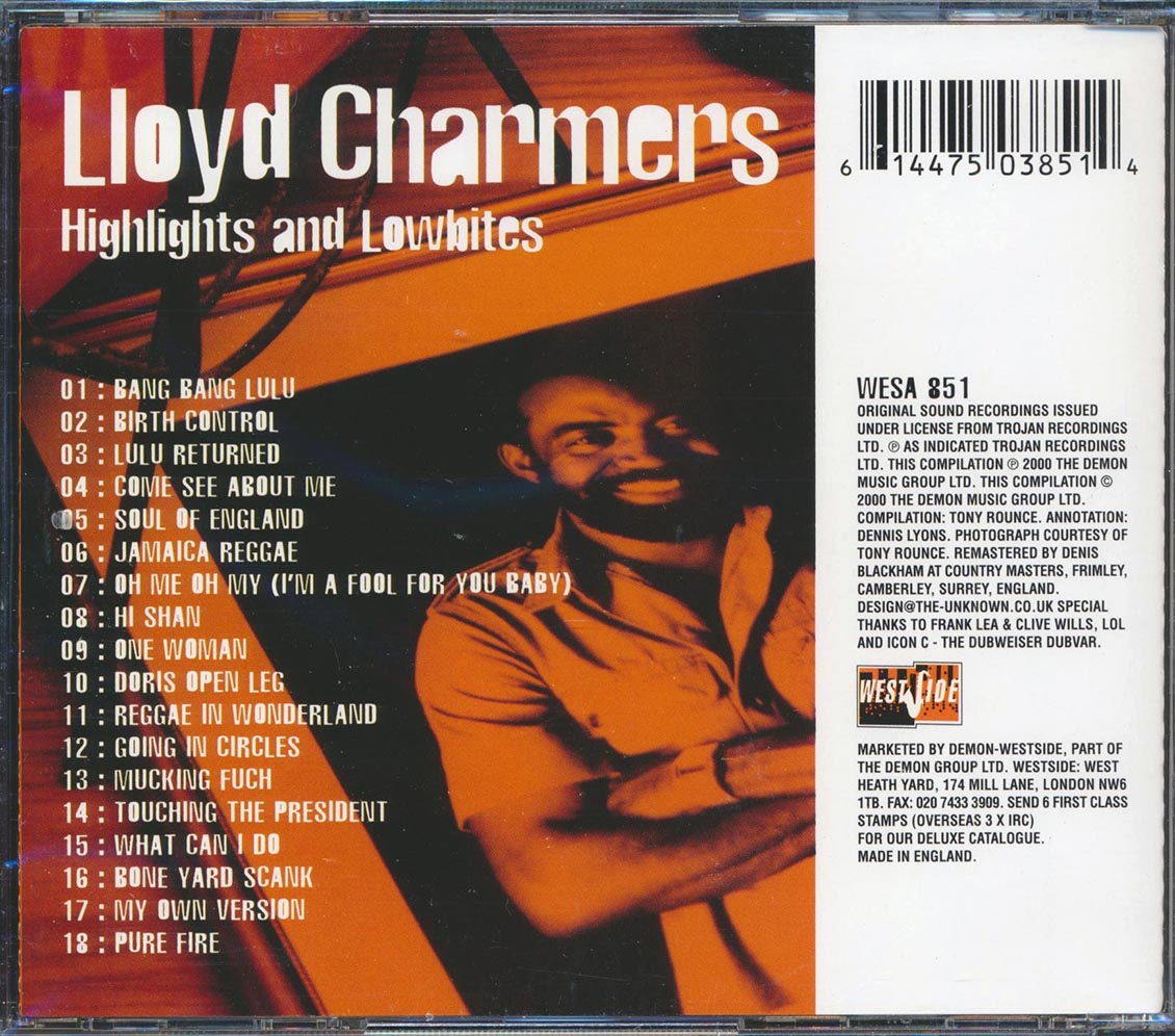 Lloyd Charmers - Highlights & Lowbites: The Many Sides Of Lloyd Charmers 1967-74 Music CD