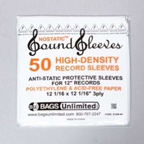 Bu S12wrp Lp Inner Sleeve Nostatic 50pk Wht - Bu S12wrp Lp Inner Sleeve Nostatic 50pk Wht - Bags/Sleeves