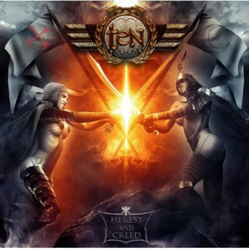the album cover for Ten - Heresy & Creed