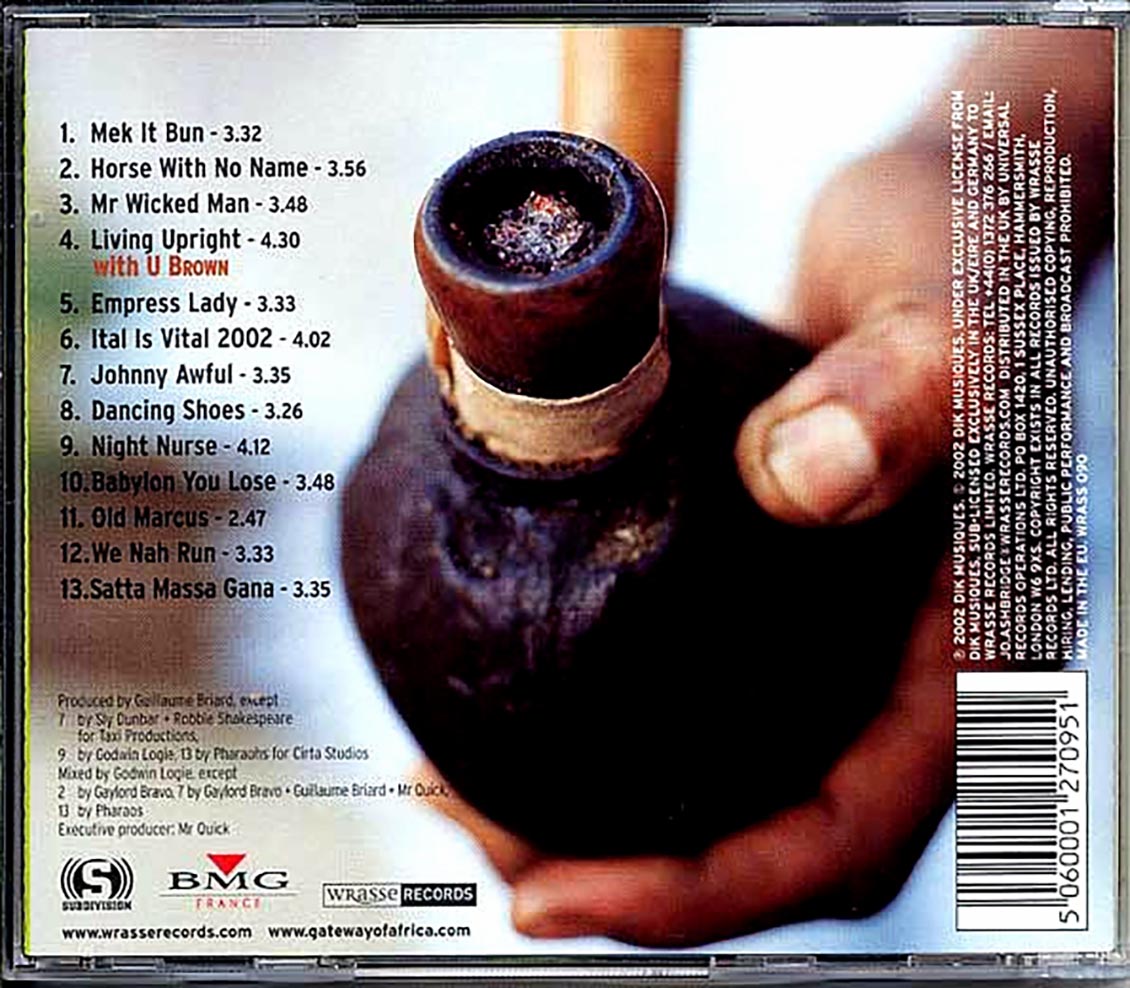 Horace Andy - Mek It Bun Music CD