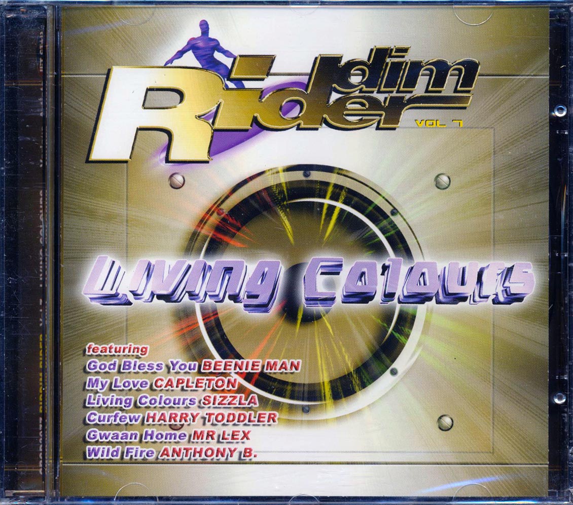 Sizzla, Capleton, Beenie Man, Etc. - Riddim Rider: Living Colours (rhythm: "Living Colours") (22 tracks) Music CD