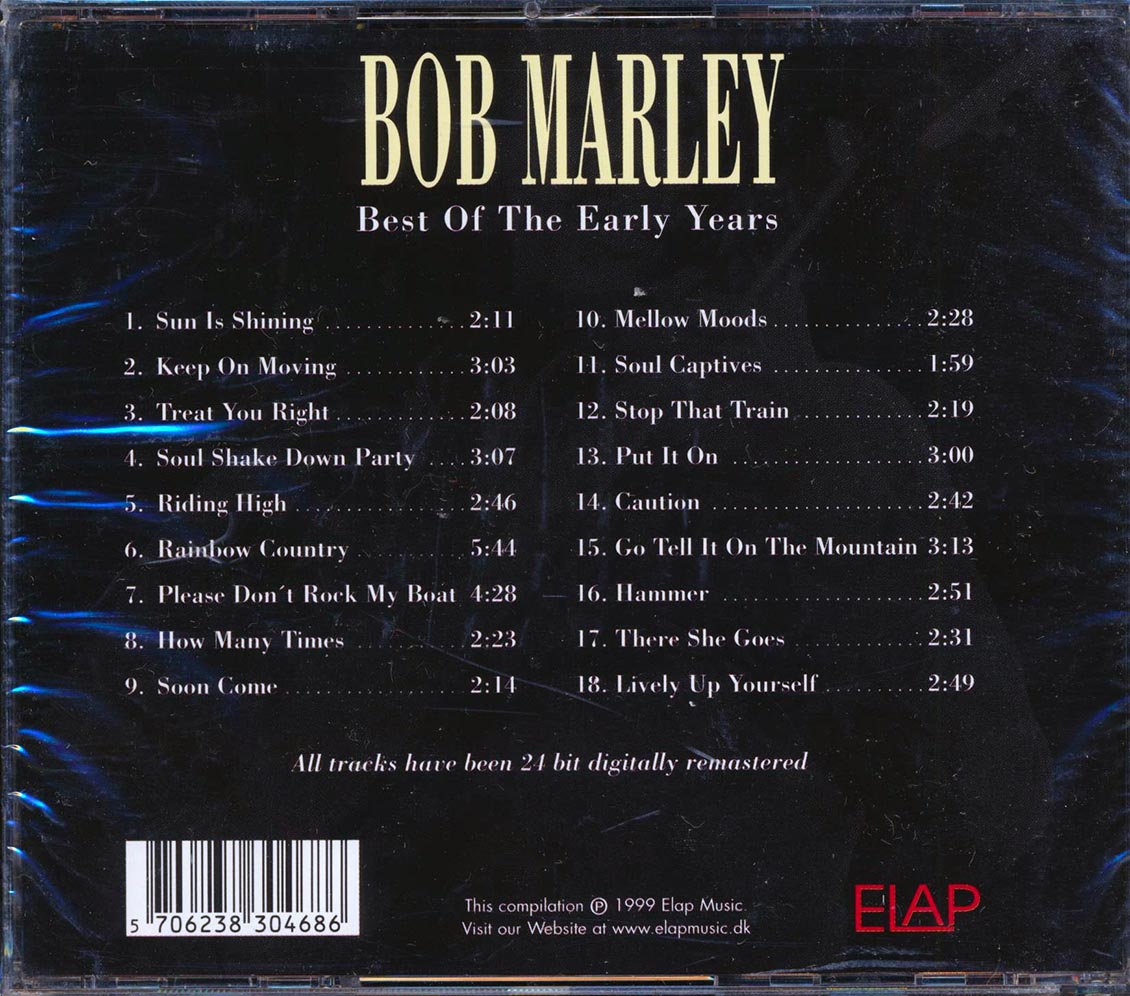Bob Marley - Best Of The Early Years: Sun Is Shining (remastered) Music CD