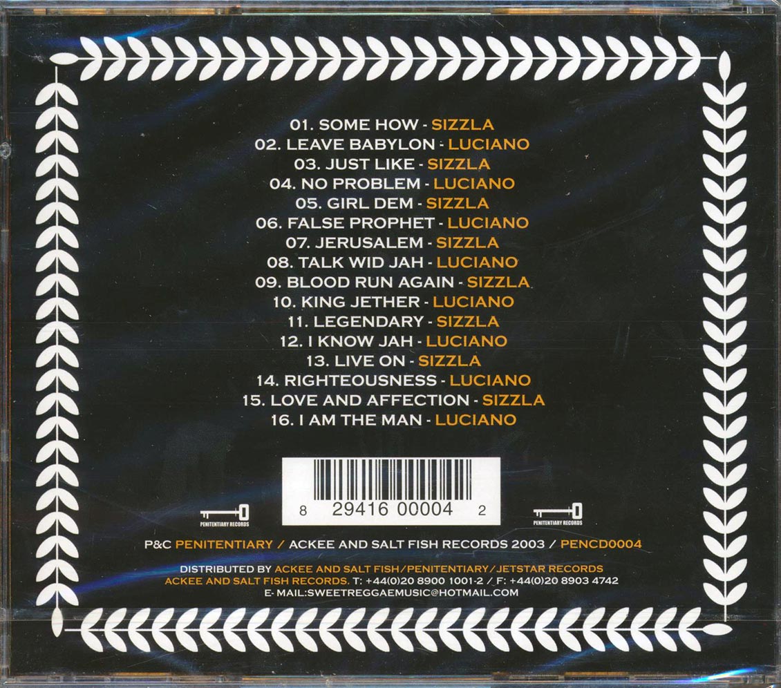 Sizzla, Luciano - Jah Warrior Music CD