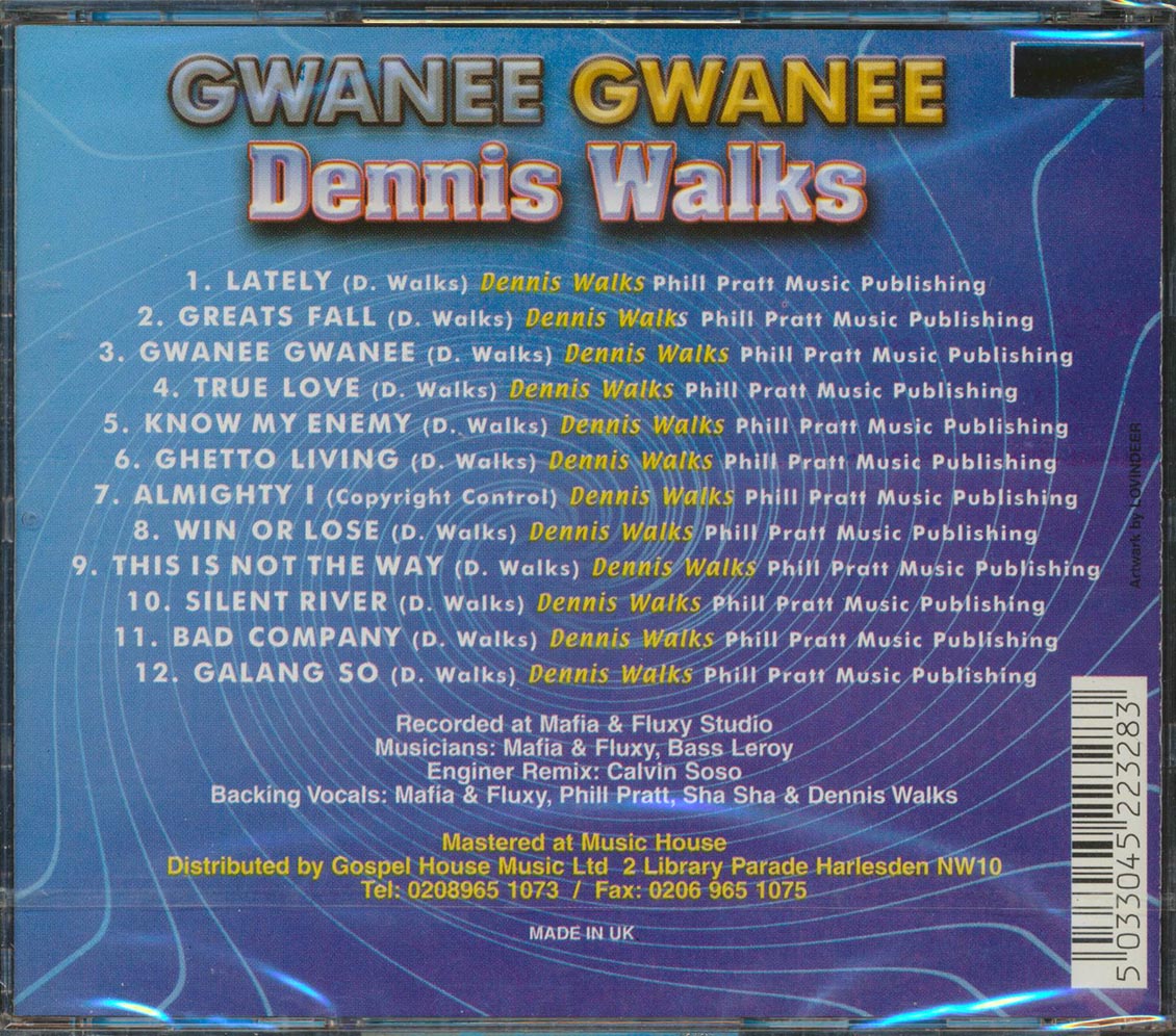Dennis Walks - Gwanee Gwanee Music CD
