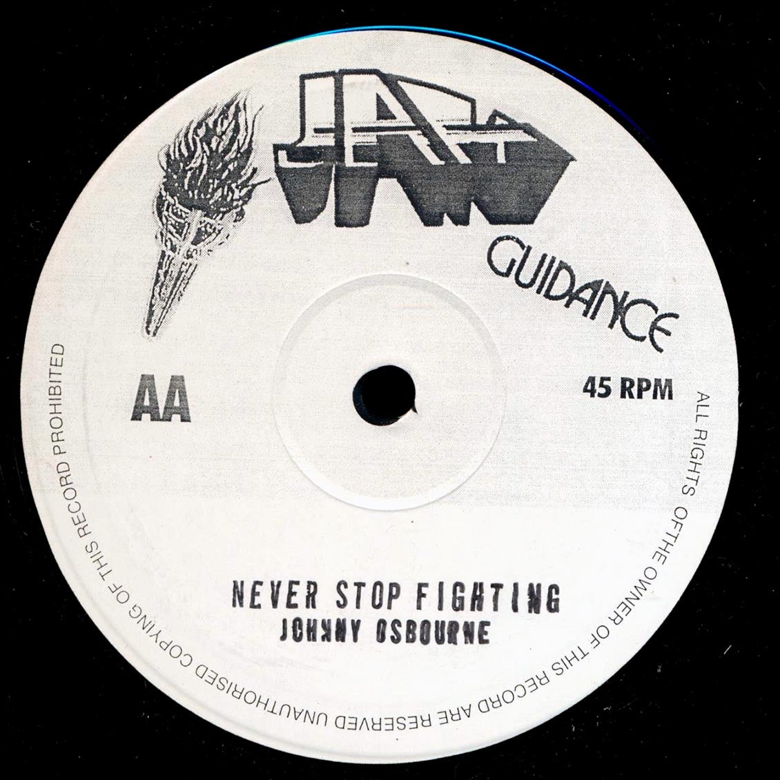 Johnny Osbourne - Fally Lover; Roots Radics - Fally Dub  /  Johnny Osbourne - Never Stop Fighting; Roots Radics - Fighting Dub 10" Vinyl Record