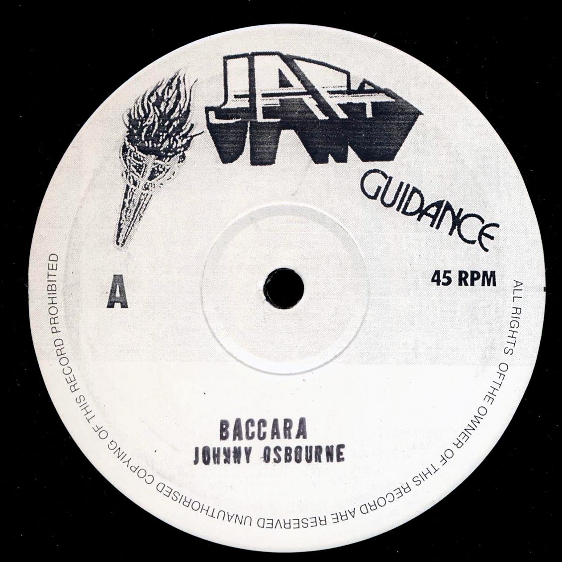 Johnny Osbourne - Baccara; Roots Radics - Dub  /  Johnny Osbourne - Give A Little Love; Roots Radics - Dub 10" Vinyl Record