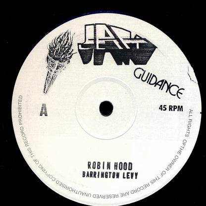 Barrington Levy - Robinhood; Roots Radics - Robin Dub  /  Barrington Levy - Black Heart Man; Roots Radics - Black Heart Dub 10" Vinyl Record