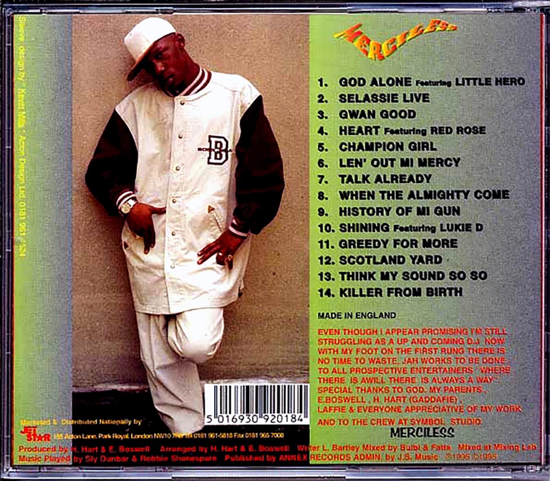 Merciless - Len Out Mi Mercy Music CD