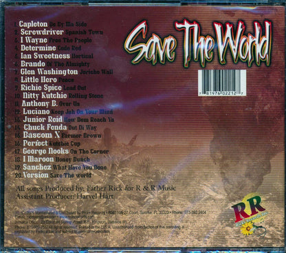 Jr. Reid, Capleton, Luciano, Chuck Fender, Etc. - Save The World (20 tracks) Music CD
