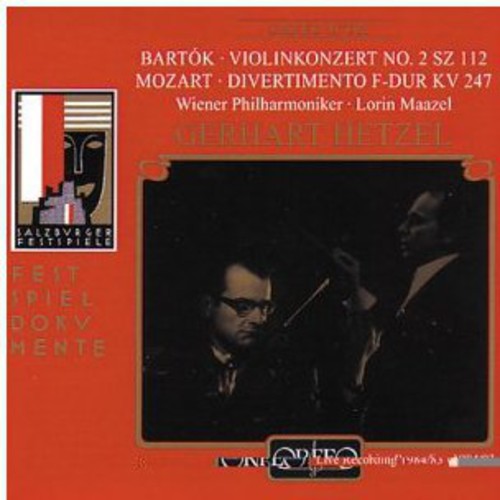 the album cover for Bartok / Mozart / Maazel / Vpo / Wiener Kammerens - Cto Violin & Orch / Erste Londron'sche Nachtmusik