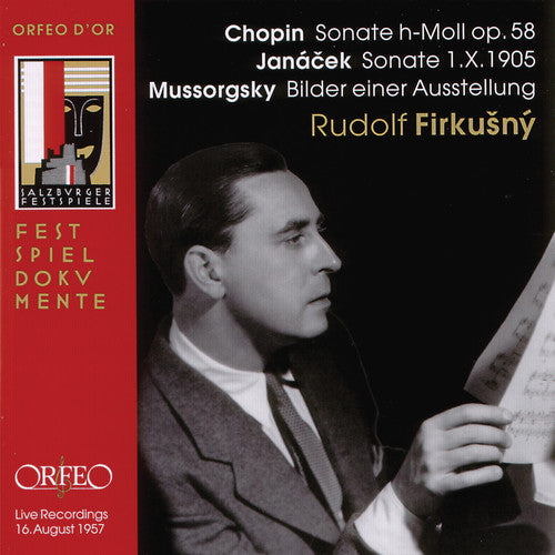 the album cover for Rudolf FirkuÅ¡nÃ½ - Sonatas / Pictures at An Exhibition