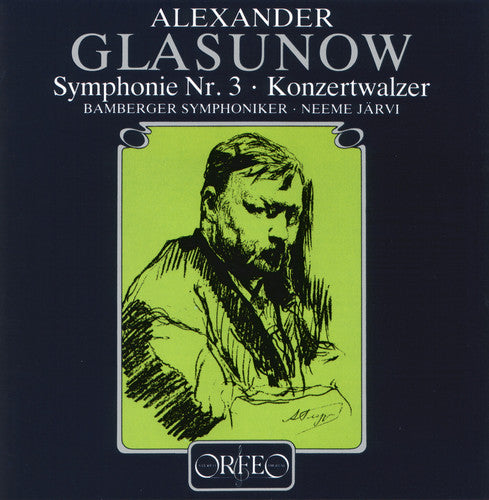 the album cover for Glazunov / Jarvi / Bamberg Symphony Orchestra - Symphony 3 / Concert Waltz 2