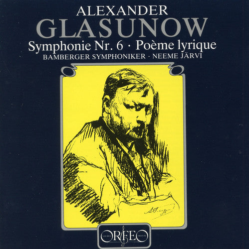 the album cover for Glazunov / Jarvi / Bamberg SO - Symphony No. 6 / Poeme Lyrique