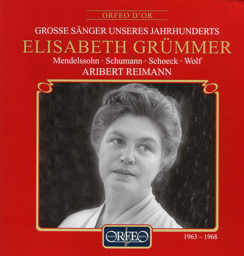 Grummer / Reimann - Great Singers Of The Century (1963-1968) - Music CD
