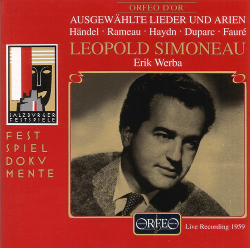 Haydn / Rameau / Duparc / Faure / Simoneau - Songs: Salzburger Liederabend - Music CD