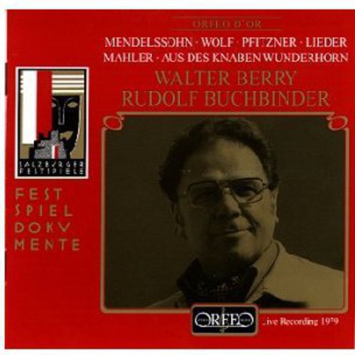 Mendelssohn / Wolf / Pfitzner / Buchbinder / Berry - Lieder 4 / Lieder 6 - Music CD