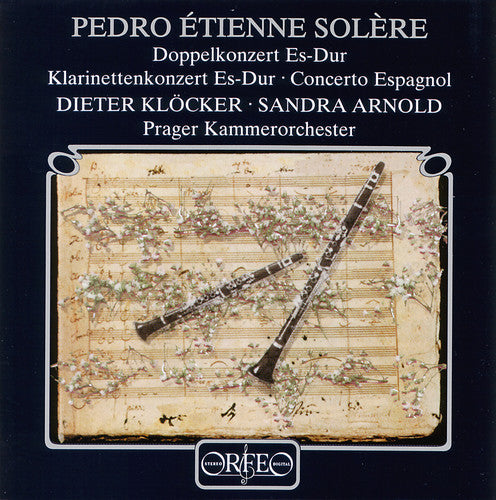 the album cover for Solere / Dieter Kloecker / Prague Cham Orch - Clarinet Cti / Cto Espagnol