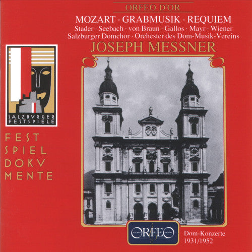 Mozart / Seebach-ziegler / Messner - Kirchensonate Es-dur & Grabmusik Kv 42 & Requiem - Music CD