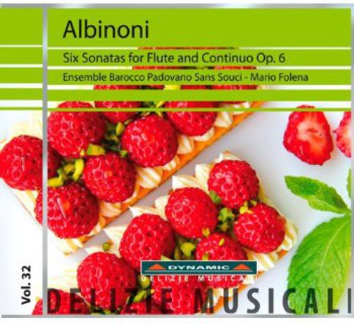 the album cover for Albinoni / Folena - Six Sonatas for Flute & Continuo Op 6