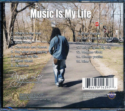 Ragga Lox - Music Is My Life Music CD