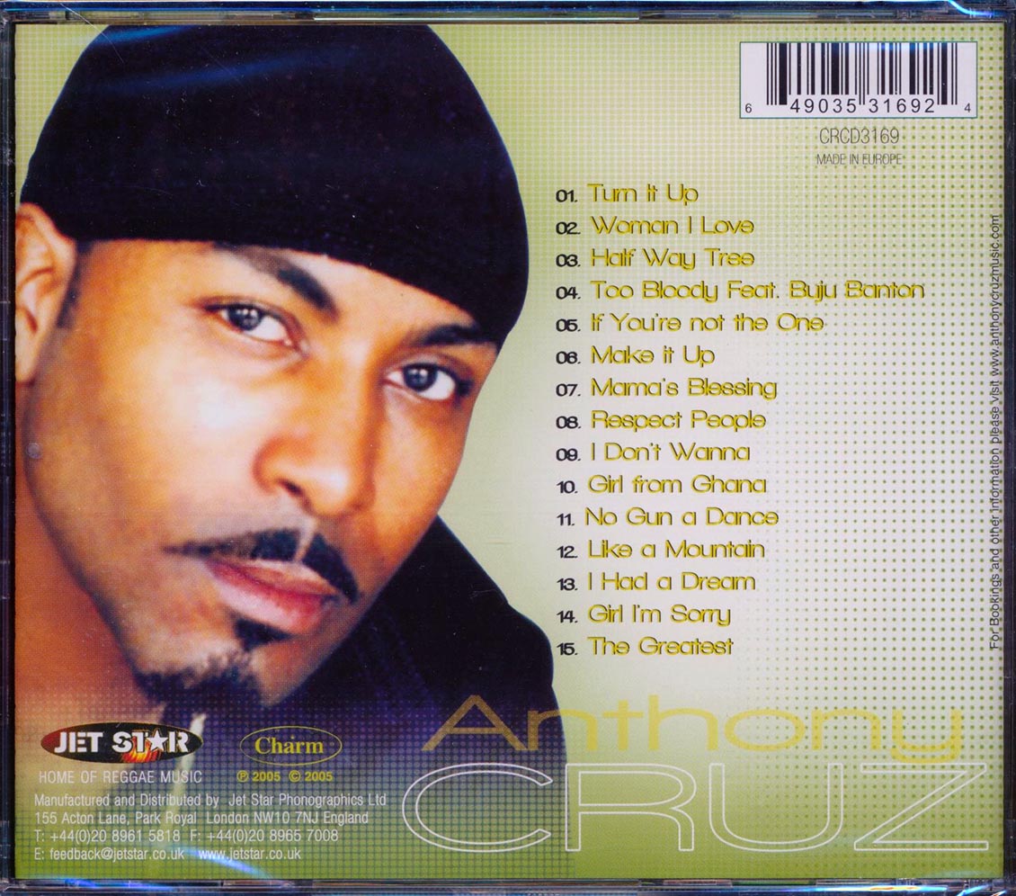 Anthony Cruz - Mama's Blessing Music CD