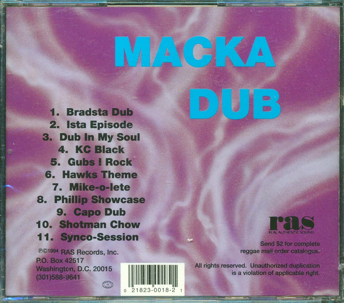 Aston Familyman Barrett, Carlton Barrett, Etc. - Macka Dub (marked/ltd stock) Music CD