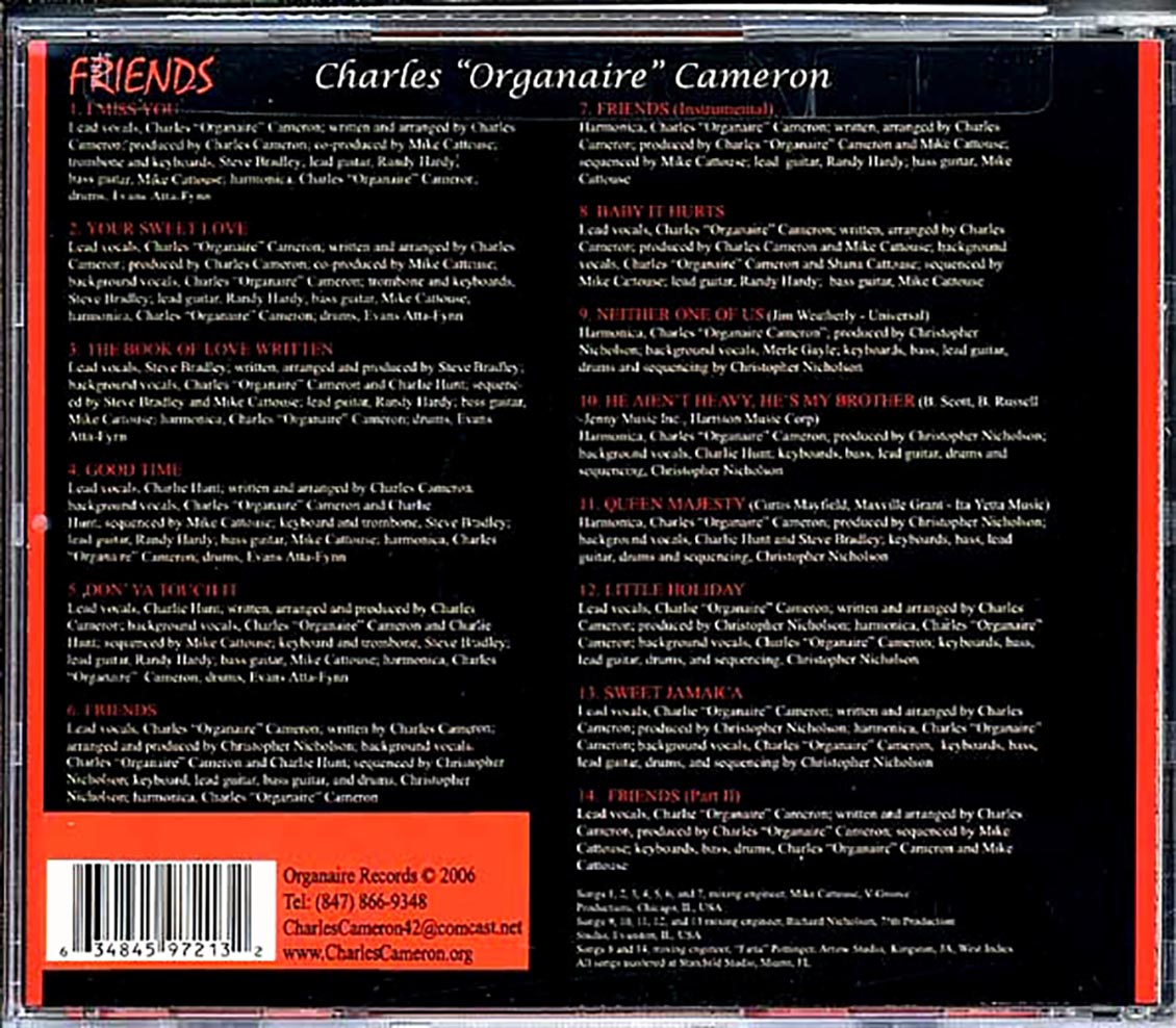 Charles Organaire Cameron - Friends Music CD
