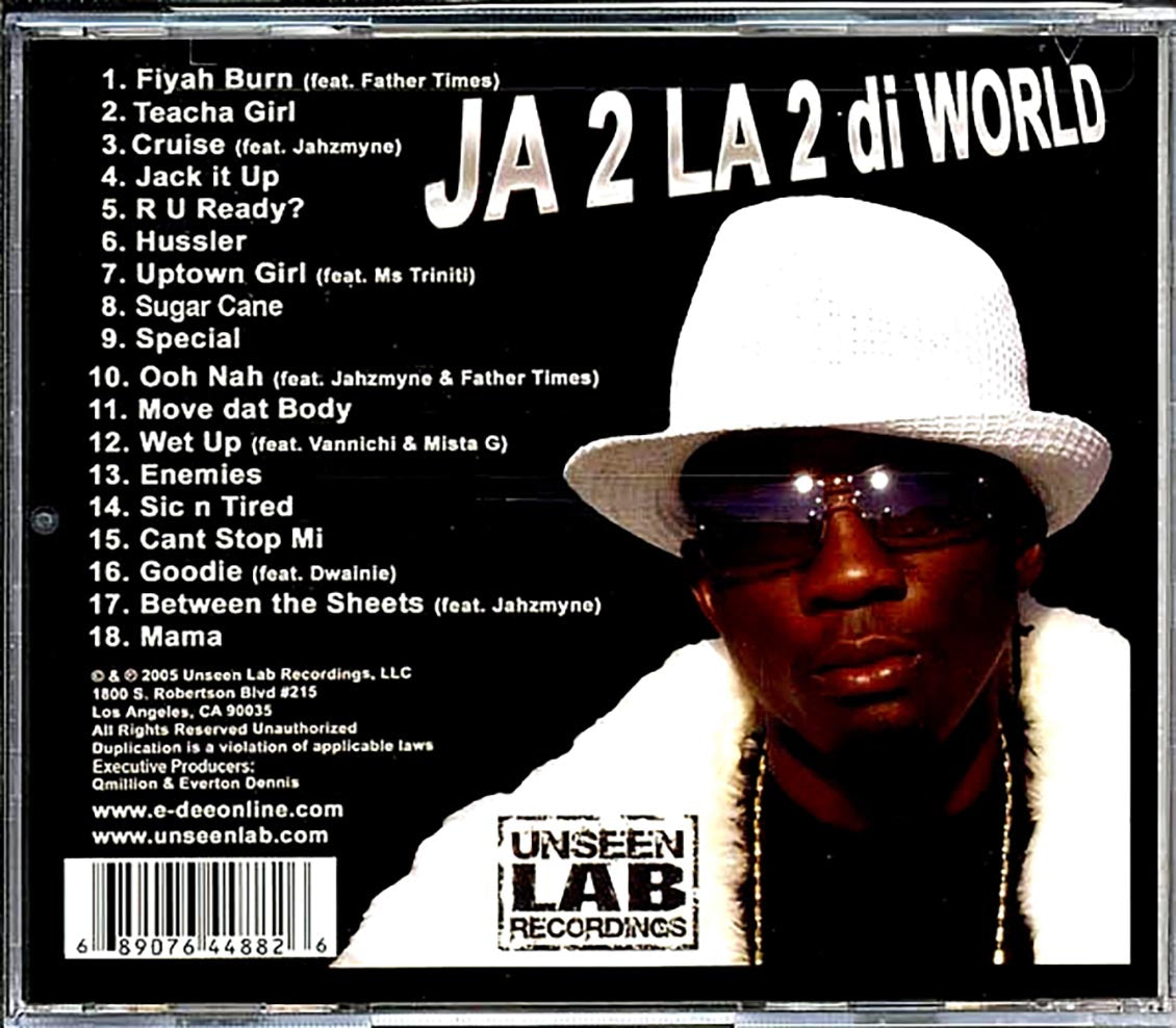 E Dee - JA 2 LA 2 Di World Music CD