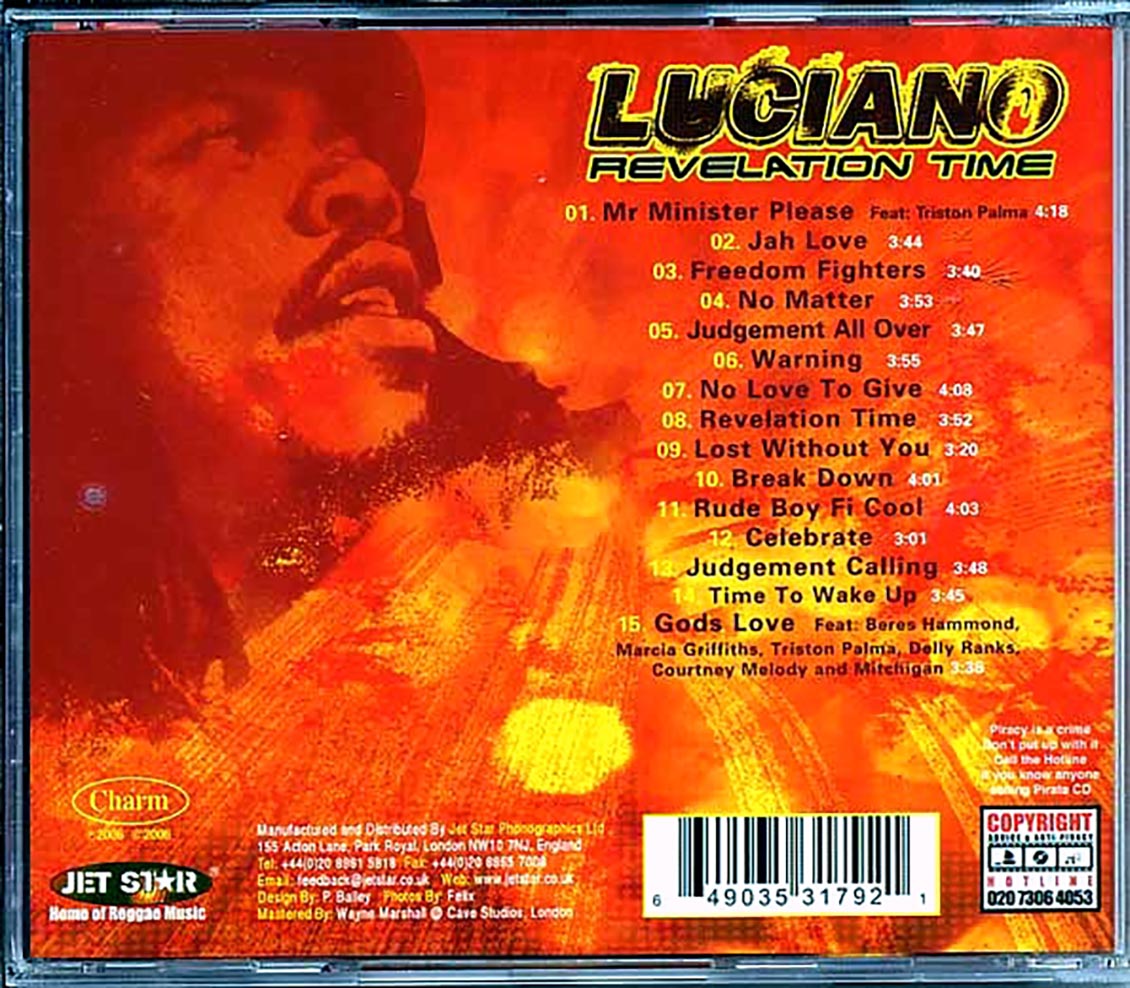 Luciano - Revelation Time Music CD
