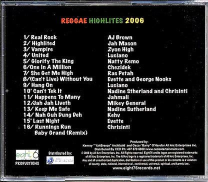Luciano, Jah Mason, Jahmali, Ras Petah, Etc. - Reggae Highlites 2006 Music CD