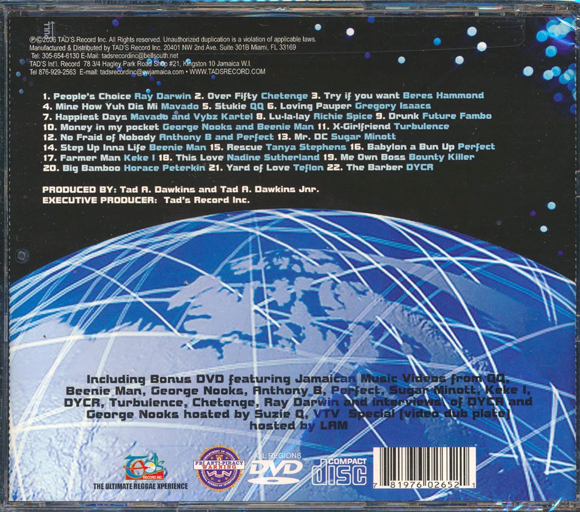 Various - Ultimate Reggae Xperience 2007 (22 tracks) (incl. DVD) Music CD