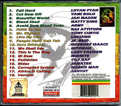 Midnite, Jr. Reid, Lutan Fyah, Luciano, Etc. - Rastar Riddim ('Welcome To Jamrock' Riddim) Music CD